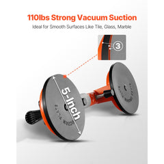 VEVOR Seamless Seam Setter, 2 Packs Granite Seam Setter with 5 in Vacuum Suction Cups, Seam Joiner for Seam Joining &