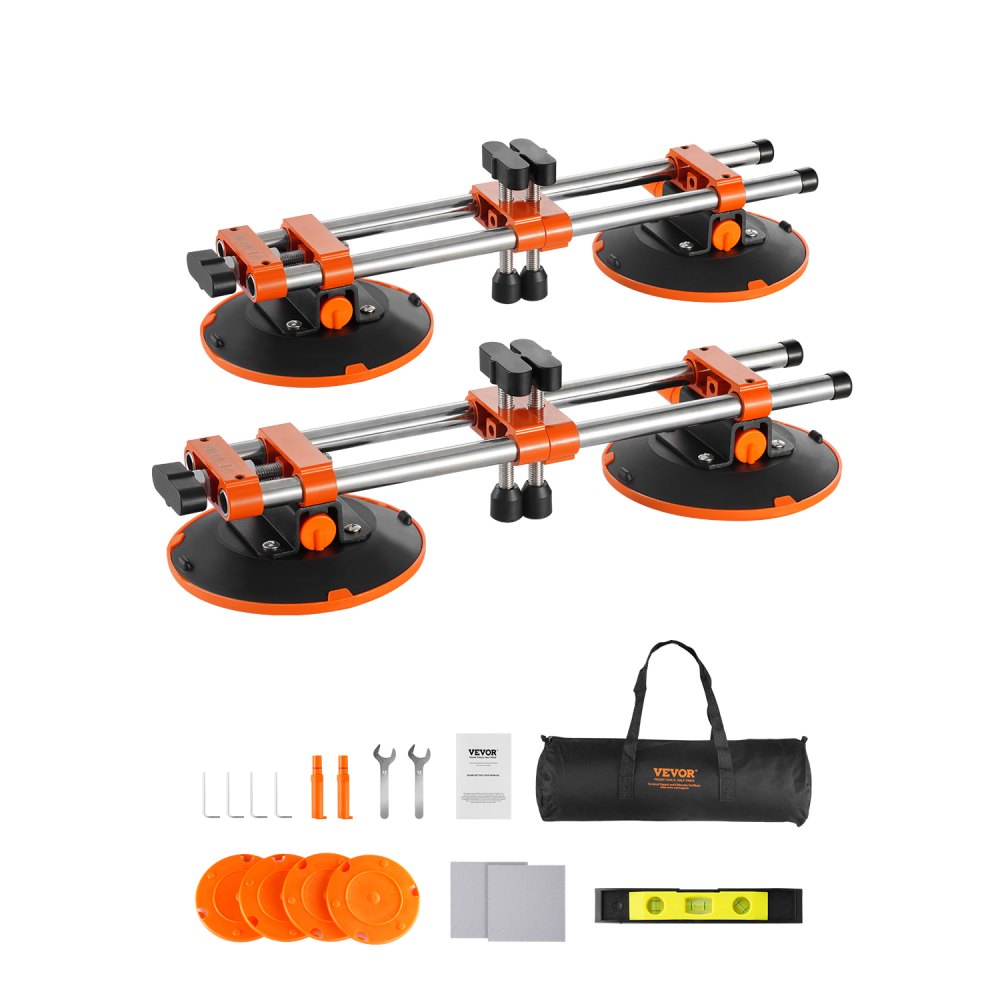 VEVOR Seamless Seam Setter, 2 Packs, Granite Seam Setter with 6 in Vacuum Suction Cups & Tool Bag, Seam Joiner for Seam