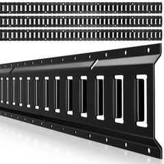 VEVOR E-Track Tie-Down Rails, 4 Pack, 7.7 ft E Track Rails Secures Cargo & Heavy Loads Up to 2,000 lbs, Trailer