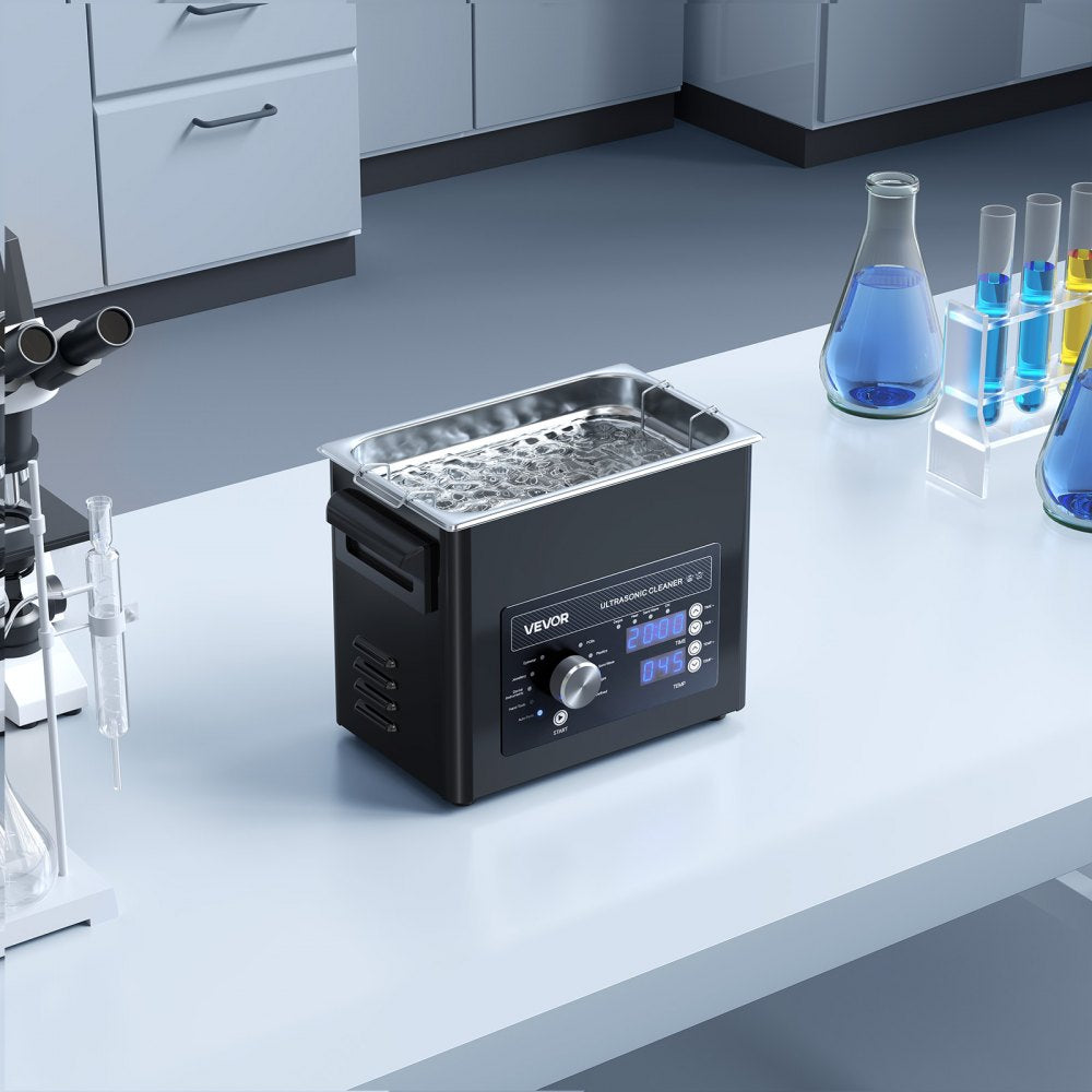 VEVOR 3L Ultrasonic Cleaner, Professional Ultrasonic Cleaner Machine with Knob Control, Stainless Steel Cleaning