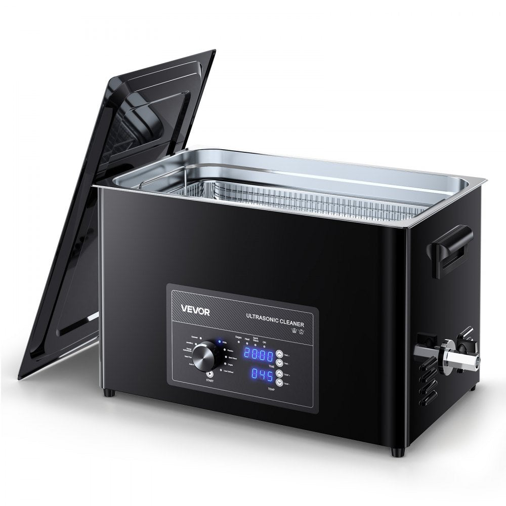 VEVOR 30L Ultrasonic Cleaner, Professional Ultrasonic Cleaner Machine with Knob Control, Stainless Steel Cleaning