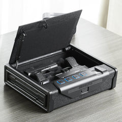 VEVOR Gun Safe for Pistols, Biometric Gun Safe with Three Quick Access Ways of Fingerprints, Passwords and Keys