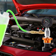 VEVOR Radiator Vacuum Refill Kit, Automotives Cooling System Vacuum & Purge Fill Tool with Gauge, Portable Radiator