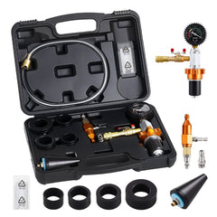 VEVOR Radiator Vacuum Refill Kit, Automotives Cooling System Vacuum & Purge Fill Tool with Gauge, Portable Radiator