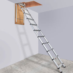 VEVOR Attic Ladder Telescoping, 350-pound Capacity, 39.37" x 23.6", Multi-Purpose Aluminium Extension, Lightweight and