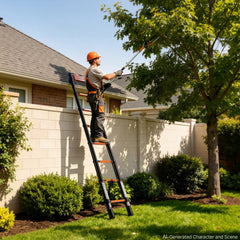 VEVOR Telescoping Ladder, 10.5 ft Extension Ladder Multi-Button Retraction, Heavy-Duty 330 lbs Capacity, for Home