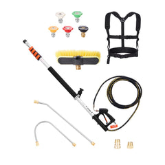 VEVOR Pressure Washer Telescoping Wand, 18 ft, 4000 psi, Telescopic Spray Wand with Power Washer Extension Wands