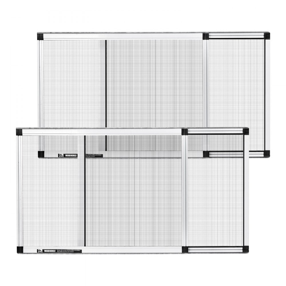 VEVOR Adjustable Window Screen, 15" H x 21" - 40" W, 2 Packs Expandable Windows Screens with Aluminum Frame and Durable