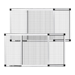 VEVOR Adjustable Window Screen, 15" H x 21" - 40" W, 2 Packs Expandable Windows Screens with Aluminum Frame and Durable