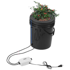 VEVOR DWC Hydroponics Grow System, Hydroponic Growing System with Top Drip Kit, 5-Gallon Deep Water Culture with Air