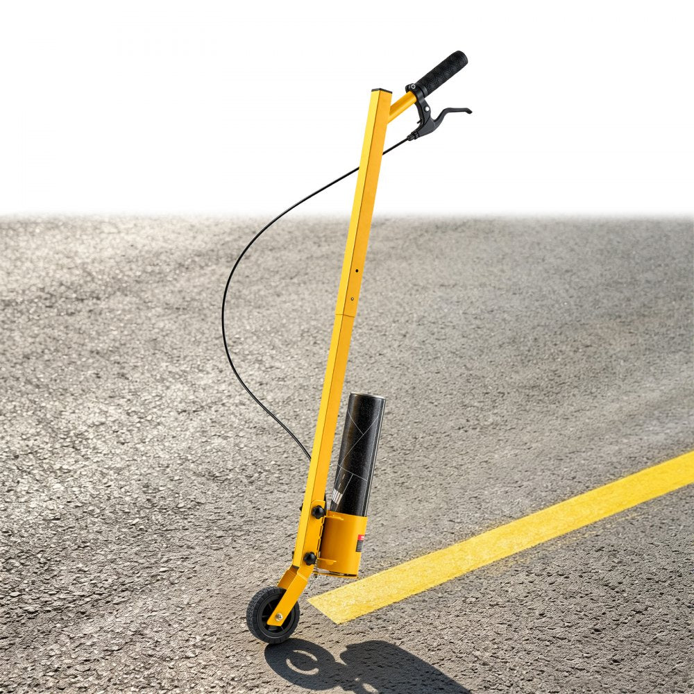 VEVOR Striping Line Painting Wand 4" Heavy-Duty Wheel Marking Paint Wand, For Ground Marking, Parking Lot and Field