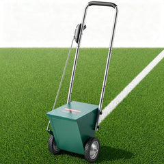 VEVOR Steel Dry Line Marker 25 lbs Powder Capacity Field Dry Line Chalker, For Small Fields, 2 to 4 in Adjustable Line