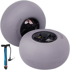 VEVOR Beach Balloon Wheels, 13" Replacement Sand Tires, TPU Cart Tires for Kayak Dolly, Canoe Cart and Buggy with Free