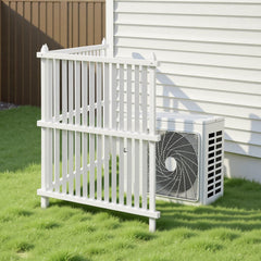 VEVOR 2 Panels Outdoor Privacy Screen, 36 x 45 in Air Conditioner Fence with 19.7 in Ground Stakes, Pool Equipment