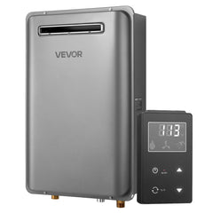 VEVOR Propane Tankless Water Heater, 5.3Gal Outdoor 120000 BTU Instant Hot Water Heater, Smart Temperature Control &