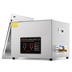 VEVOR Ultrasonic Cleaner, 15L Professional 360W Cleaning Machine with Timer & Heater, 40kHz Digital Ultrasonic Cleaner