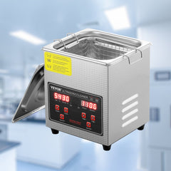 VEVOR Ultrasonic Cleaner with Digital Timer & Heater, Professional Ultra Sonic Jewelry Cleaner, Stainless Steel Heated