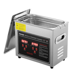 VEVOR Ultrasonic Cleaner with Digital Timer & Heater, Professional Ultra Sonic Jewelry Cleaner, Stainless Steel Heated