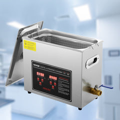 VEVOR Ultrasonic Cleaner with Digital Timer & Heater, Professional Ultra Sonic Jewelry Cleaner, Stainless Steel Heated