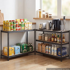 VEVOR Storage Shelves, 5-Tier Adjustable, 2000 lbs Capacity, Heavy Duty Garage Storage Shelving Unit, Metal Utility