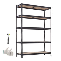 VEVOR Storage Shelves, 5-Tier Adjustable, 2000 lbs Capacity, Heavy Duty Garage Storage Shelving Unit, Metal Utility