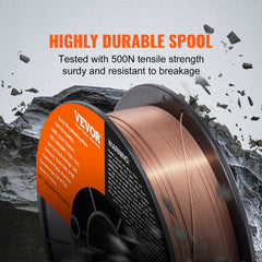 VEVOR Solid MIG Welding Wire, ER70S-6 0.030-inch 11LBS with Low Splatter and High Levels of Deoxidizers for All