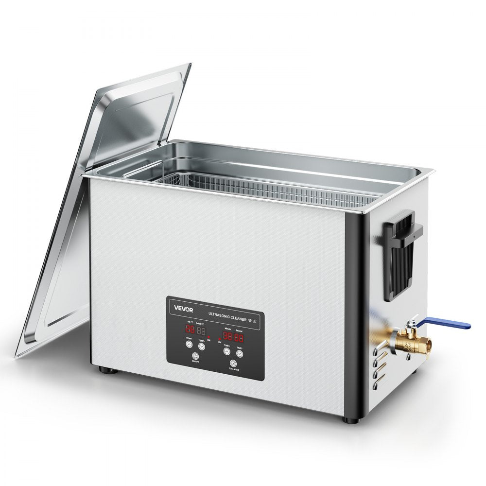 VEVOR 30L Ultrasonic Cleaner, Professional Ultrasonic Cleaner Machine with Cleaning Basket & Digital Display, 480W