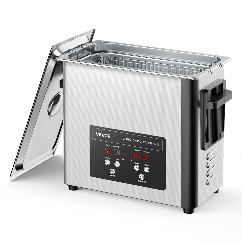 VEVOR 6L Ultrasonic Cleaner, Professional Ultrasonic Cleaner Machine with Cleaning Basket & Digital Display, 120W