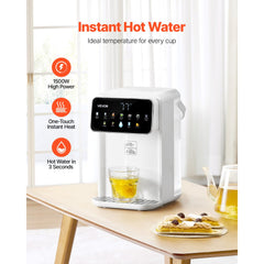 VEVOR Instant Hot Water Dispenser, Countertop Boiling Water Dispenser with Adjustable 7 Temperatures & 7 Water Volumes