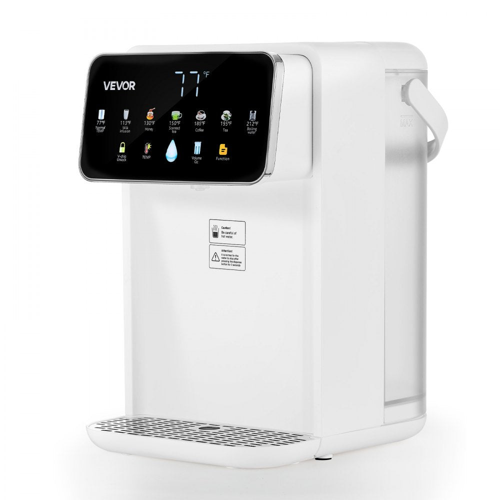VEVOR Instant Hot Water Dispenser, Countertop Boiling Water Dispenser with Adjustable 7 Temperatures & 7 Water Volumes