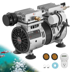 VEVOR Pond Aerator,5.2CFM 3/4 HP Air Compressor, Lake Aerator for Ponds up to 3 Acres, Overheat Protection &