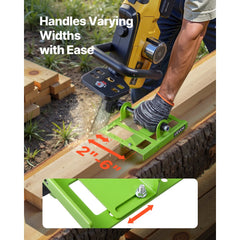 VEVOR Chainsaw Mill, Adjustable 2-6 in Width, Vertical Lumber Cutting Guide, Portable Timber Chainsaw Attachment, Heavy