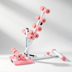VEVOR Deep Squat Machine, Adjustable Glutes Trainer Machine with 3 High-Strength Resistance Bands, Folding Core Leg and