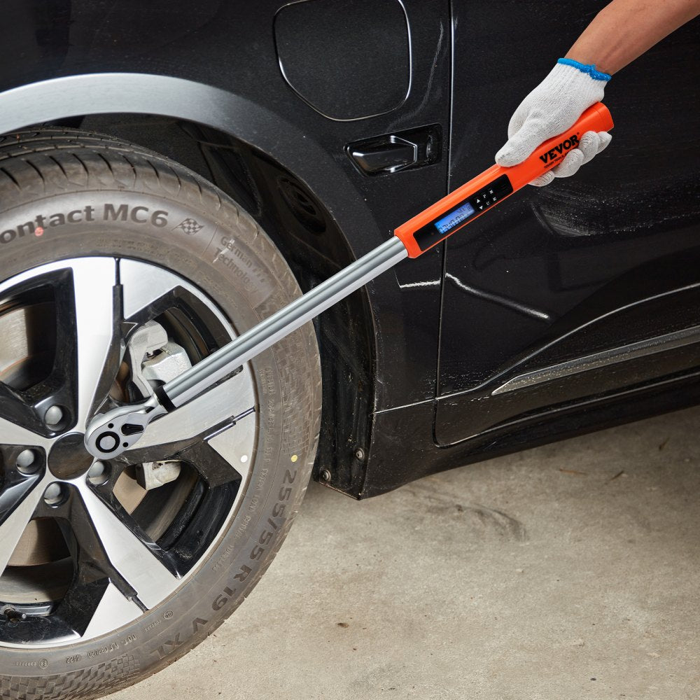 VEVOR Digital Torque Wrench, 1/2" Drive Electronic Torque Wrench, Torque Wrench Kit 25-250ft.lb/34-340n.m Torque Range