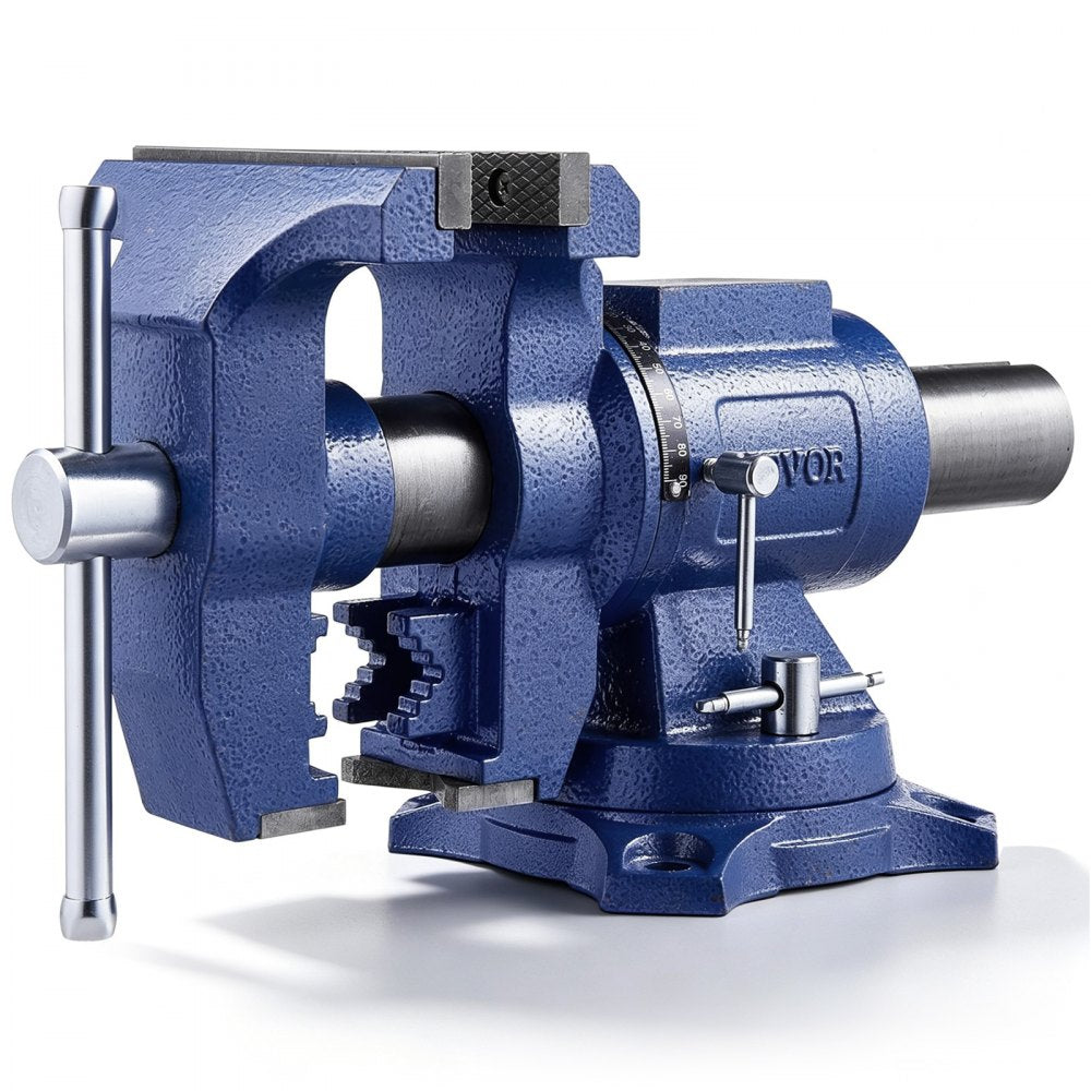 VEVOR Heavy Duty Bench Vise, 6-1/2" Jaw Width, 5" Max Jaw Opening Multi-Purpose Ductile Iron Bench Vise with Anvil