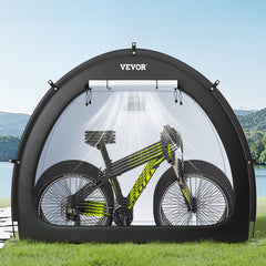 VEVOR Bike Storage Tent, 4 to 5 Bikes, Outdoor Spacious Bike Storage Tent with Ventilated Window, Waterproof Fan-Shaped