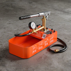 VEVOR Hydrostatic Test Pump 2 Gallon Hydraulic Manual Water Pressure Tester, Single Valve Hydrostatic Water Pipe