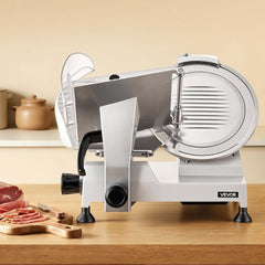 VEVOR Commercial Meat Slicer, 320W Electric Deli Food Slicer with 12" Carbon Steel Blade, Built-In Sharpener & 0-0.6"