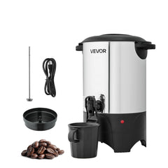 VEVOR Commercial Coffee Urn, 30 Cup 4.5 L Hot Beverage Dispenser with Dripless Faucet, Quick-Brewing Commercial Coffee