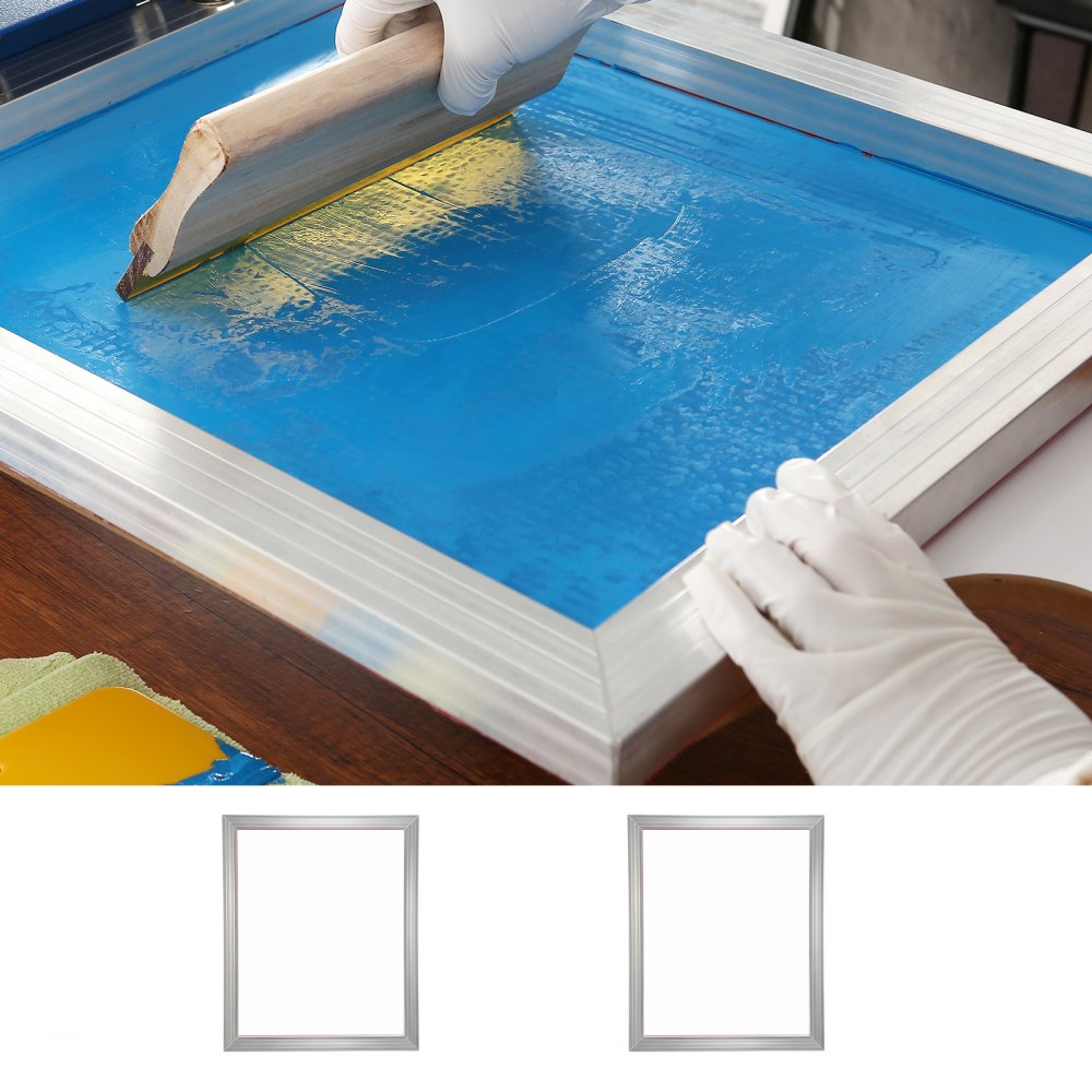 VEVOR Screen Printing Kit, 2 Pieces Aluminum Silk Screen Printing Frames, 20x24inch Silk Screen Printing Frame with 160