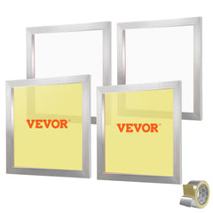 VEVOR Screen Printing Kit, 4 Pieces Aluminum Silk Screen Printing Frames, 20x20inch Silk Screen Printing Frame with 110