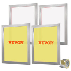 VEVOR Screen Printing Kit, 4 Pieces Aluminum Silk Screen Printing Frames, 20x24inch Silk Screen Printing Frame with 355