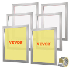 VEVOR Screen Printing Kit, 6 Pieces Aluminum Silk Screen Printing Frames, 20x24inch Silk Screen Printing Frame with 160