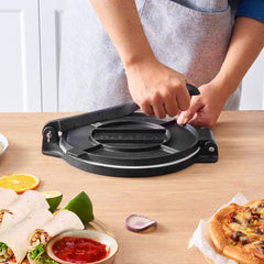 VEVOR Tortilla Press, 10 Inch Tortilla and Roti Maker, Cast Iron Heavy Duty Tortilladora Press, Pre-Seasoned Pataconera