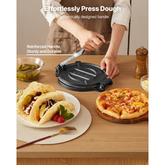 VEVOR Tortilla Press, 10 Inch Cast Iron Tortilla and Roti Maker, Heavy Duty Tortilladora Press, Pataconera Makers with