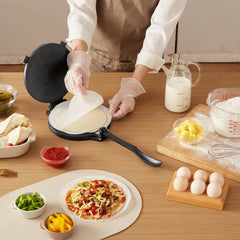 VEVOR Tortilla Press, 8 Inch Cast Iron Tortilla and Roti Maker, Heavy Duty Tortilladora Press, Pataconera Makers with