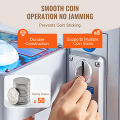 VEVOR Claw Machine, 0-3" Jaw Diameter 0-5" Jaw lifting, Crane Prize Grabber Commercial Arcade Game Toys, Cool Fun
