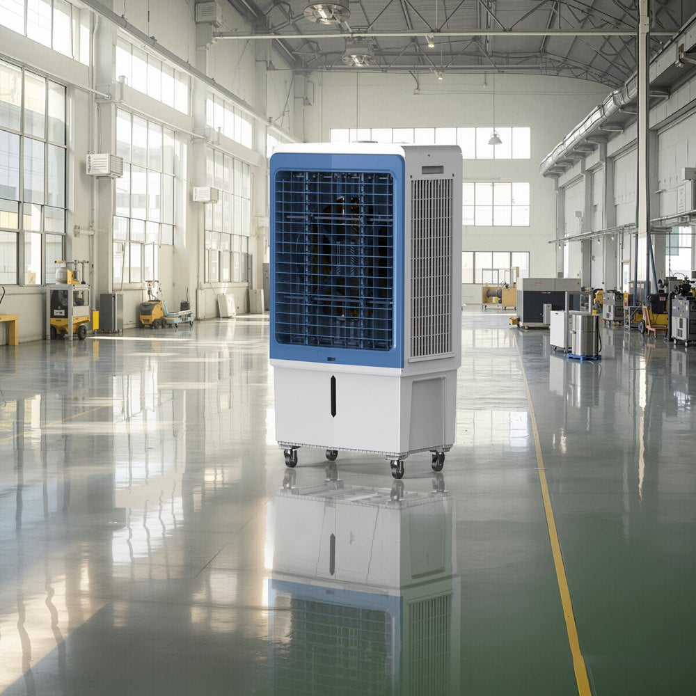 VEVOR Evaporative Air Cooler, 4129 CFM with 12.7 Gallon Water Tank Swamp Cooler, Portable Cooling Fan with Remote