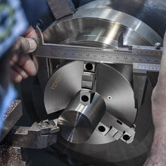 VEVOR 3-Jaw Lathe Chuck, 10'', Self-Centering Lathe Chuck, 0.24-9.84 in/6-250 mm Clamping Range with T-key Fixing