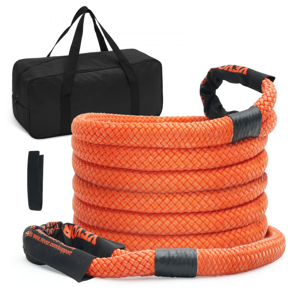VEVOR 7/8" x 20' Kinetic Recovery Tow Rope 30,580 lbs, Heavy-Duty Off Road Snatch Strap, Extreme Duty 30% Elasticity
